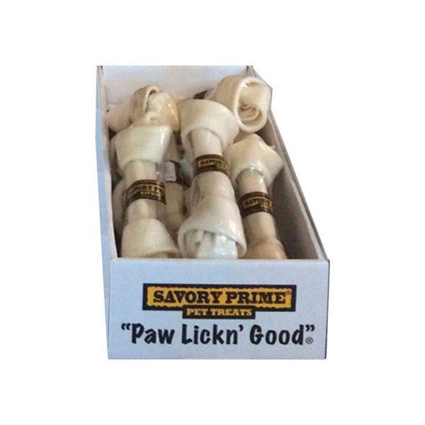 Savory Prime Super Knotted Bone (14 Pack), 8-9"
