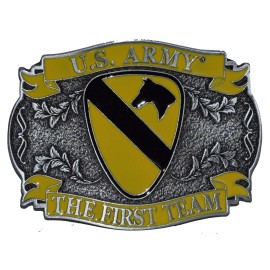 HNP 1ST CAVALRY DIVISION THE FIRST TEAM - Cast Belt Buckle