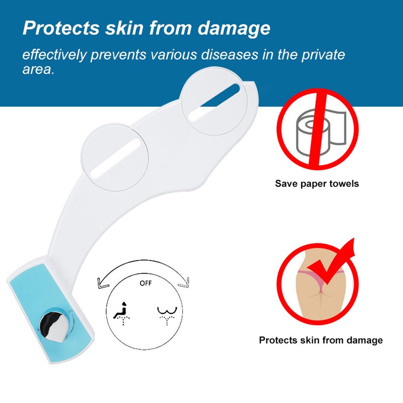Non Electric Bidet Toilet Seat Attachment Hot and Cold Water