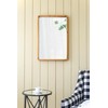 Udorich Rustic Rectangle Mirror for Home Decor, Solid Fir Wood