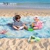 Zingtto Silky Soft 108"x84" Sand Proof Beach Blanket Sand Proof