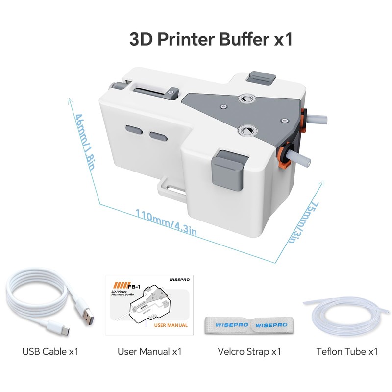 3D Printer Filament Buffer 1.75mm Automatic Feeding System - Dual