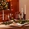 Baquler 100 Pcs Flameless Taper Candles Battery Operated Taper Candles