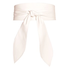 Panegy Women Faux Leather Wrap Obi Belt Waistband Waist Self Tie Belts Cinch Boho Belt White S-M