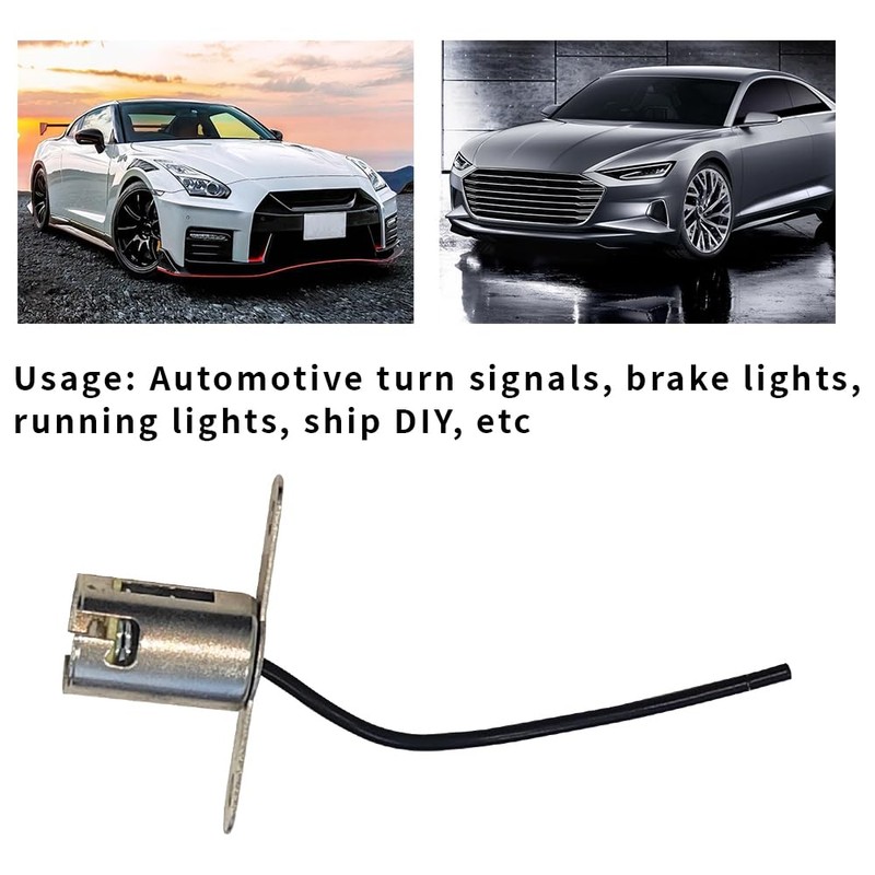 Lecctso 2PCS Car Light Bulb Socket, BA15S LED Bulb Light