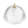 Evelots Ceiling Clip-on Light Bulb Shade-Lamp-Dome-Diamond Cut-Acrylic-Set/4