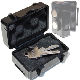 Unzerstörbare Magnetische Aufbewahrungs-Box IPX8, Wasserdichter Outdoor Schlüssel-Behälter zur Aufbewahrung von GPS-Tracker mit Magnet-Halterung, Kompatibel mit Airtag