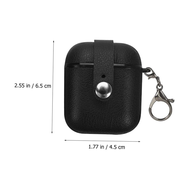 TEHAUX Wireless Earphone Case PU Earphone Protector Compatible with Airpods