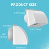 4 Inch Dryer Vent Cover Outside, HG Power Metal Exterior