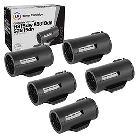 LD Compatible Toner Cartridge Replacement for Dell 593BBML F9G3N (Black, 5-Pack)