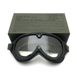SPEED ADDICT Dead Stock M44 SUN WIND AND DUST GOGGLE with Box, Black