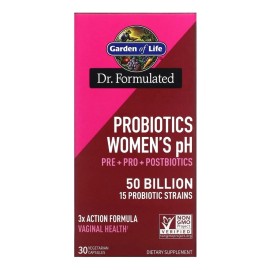 Probitico Garden Of Life para 50 mil millones de mujeres, 30 cpsulas, sabor estadounidense, sin sabor                                                 