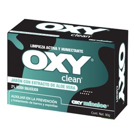 OXY CLEAN JABÓN CON EXTRACTO DE ALOE VERA 2 ÁCIDO SALICÍLICO 90 g                                                                                     