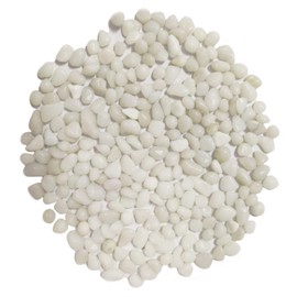 White Glass Stones 1lb, Glass Gems for Vases Fillers, Irregular Smooth Glass Pebbles for Table Scatter, Aquarium Fish Tank Buttom Landscaping Fillers, Jewelry Displaying, Garden Wall Decoration