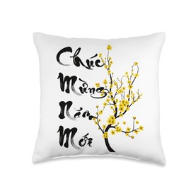 Vietnamese Lunar New Year Decorations 2025 | Tet 2025 Throw Pillow