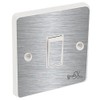the grafix studio Brushed Silver Light Switch Sticker Vinyl/Skin cover