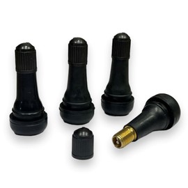 Toolsisland Tire Rubber Valve, Air Valve, Tubeless, 4-Piece Set, TR413