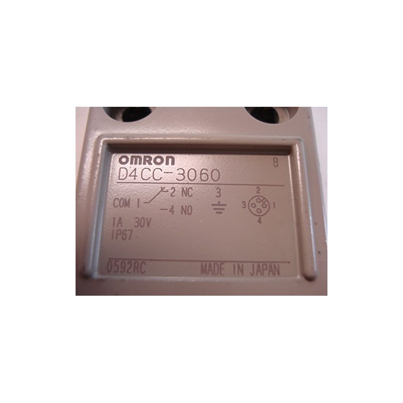Omron D4CC-3060 Miniature Limit Switch, Center Roller Lever, 1A at