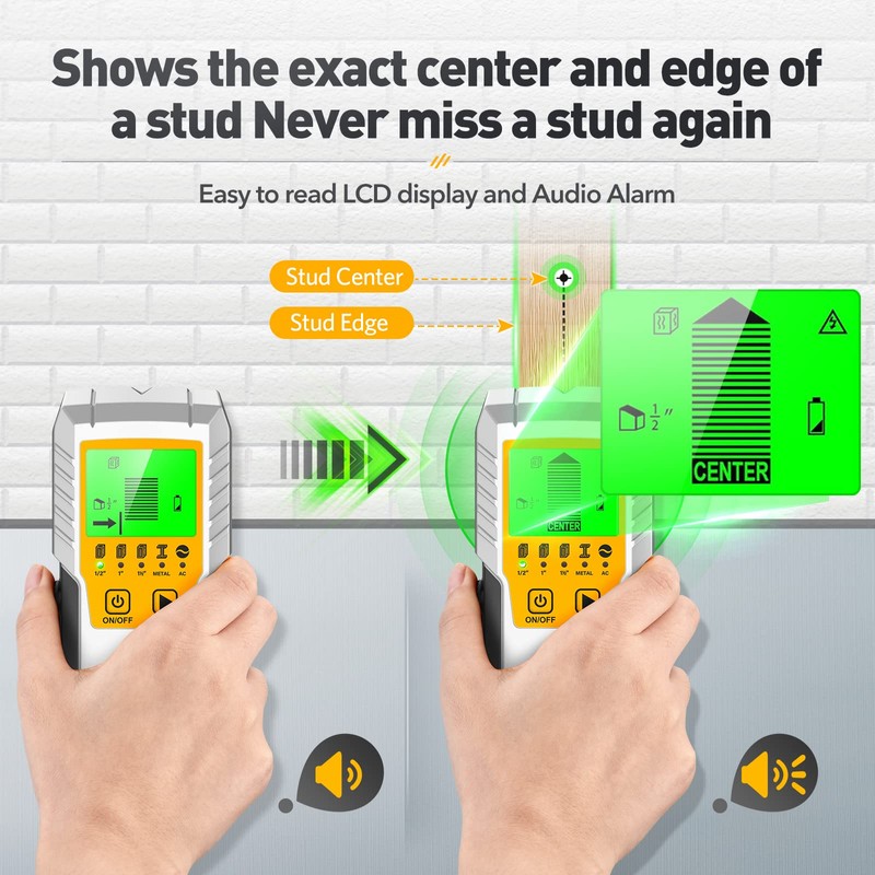 Stud Finder Wall Scanner Detector - 5 in 1 Electronic