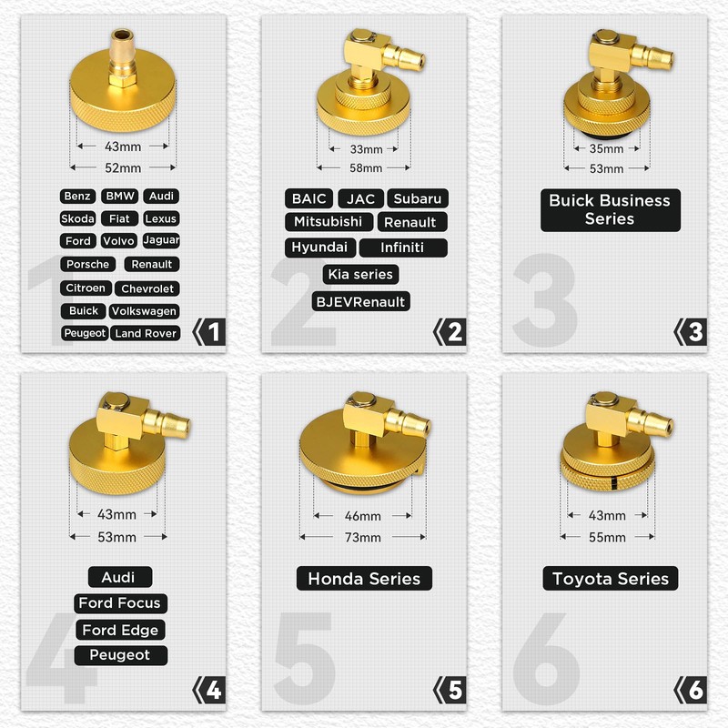 Brake Fluid Bleeder Adapter Kit 17PCS Master Cylinder Bleeder Kit