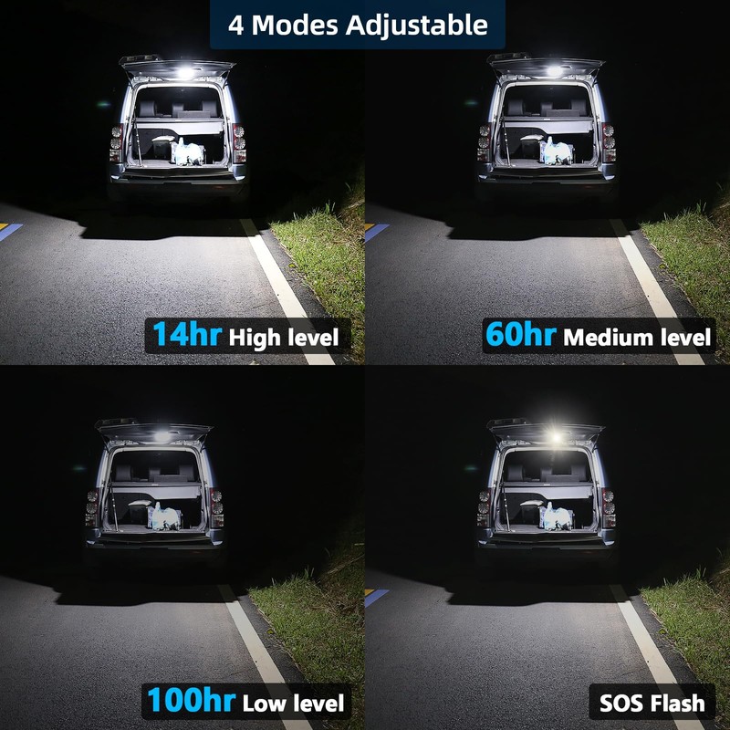 10000mAh Rechargeable Tent Light 3 Lighting Modes, 4000LM LED Portable