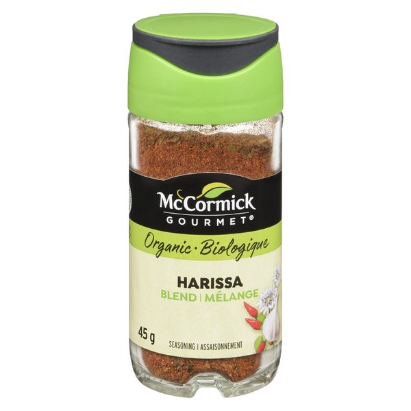 McCormick Gourmet, Premium quality Natural Herbs & Spices, Organic Harissa Seasoning, 45g