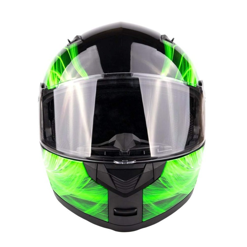 Typhoon TH158 Adult Modular Motorcycle Helmet DOT Dual Visor Full