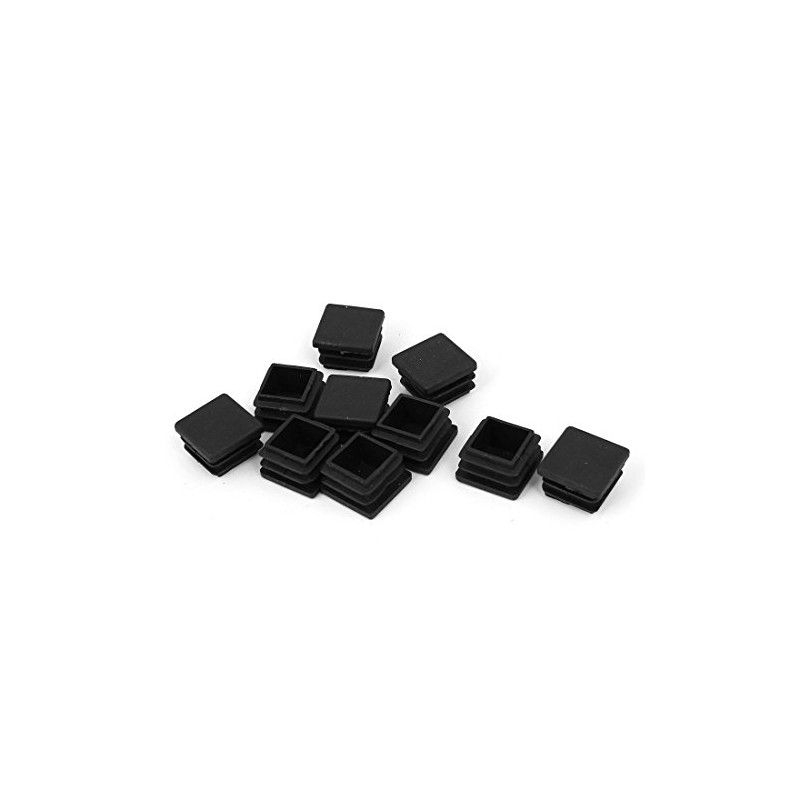 sourcingmap 20mm x 20mm Plastic Square Shaped Blanking End Cap