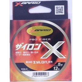 X-Braid Shock Leader Zyron X Zyron 16.4 ft (5 m) No. 12, Black