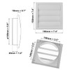 EUROPLAST Diameter 150 mm, white ventilation grille with movable slats,