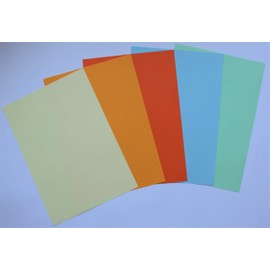 Made in Germany 25 Sheets Coloured Paper Mix Basic Light A4 160 g/m² (5 Colours x 5 Sheets) - Printer Paper, Copy Paper, Universal Paper for Printing, Crafts & Folding, Paper for Home & Office