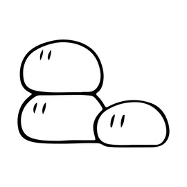 ANGDEST Clanvd Dang0 Clannad Dango (Black) (Set of 2) Premium Waterproof Vinyl Decal Stickers for Laptop Phone Accessory Helmet Car Window Bumper Mug Tuber Cup Door Wall Decoration