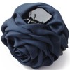 VINGTAINE H-195-NY Satin Rose Hair Claw Hair Clip, Navy