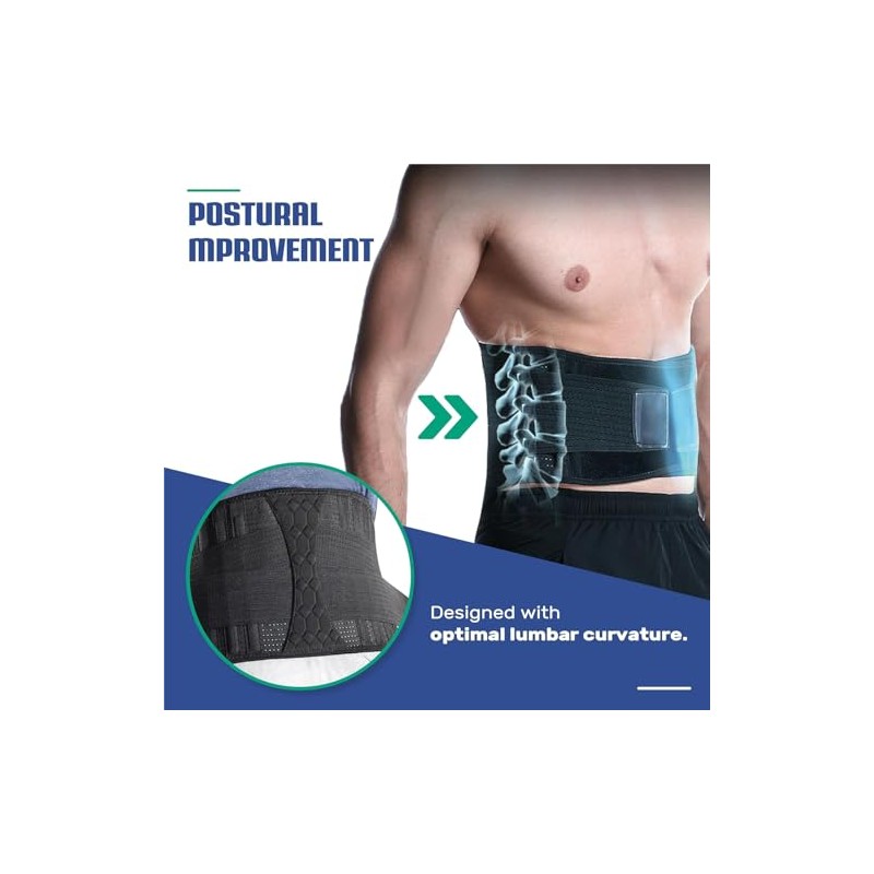 NativoDex NativoDex Back Support Belt, Back Brace, Lumbar Support Belt