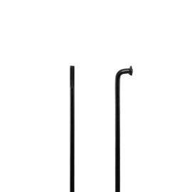 TSTRAUM 13G Fahrrad Speichen 6 Stück mit 6 Messing Nippel (Länge 14 mm),110-309mm,Durchmesser 2.2 mm E-Bike-Stahlspeichen,für MTB,Downhill,Dreirad Fahrrad,Rollstuhl und mehr.(Schwarz,256mm)