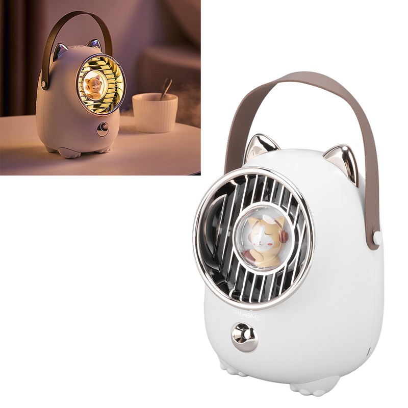 Air Conditioner Fan Multifunctional Portable 350ml Humidifying Spray Usb Rechargeable