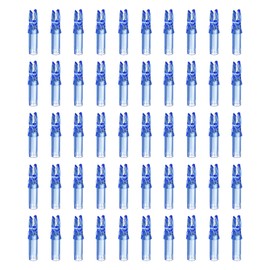 PATIKIL Archery Arrow Nocks 6.2mm 0.244", 50 Pack Insert Arrow Nock Replacement for Shooting, Transparent Blue