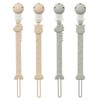 YIVEKO Pacifier Clips for Baby Boys Girls, One-Piece Silicone Pacifier