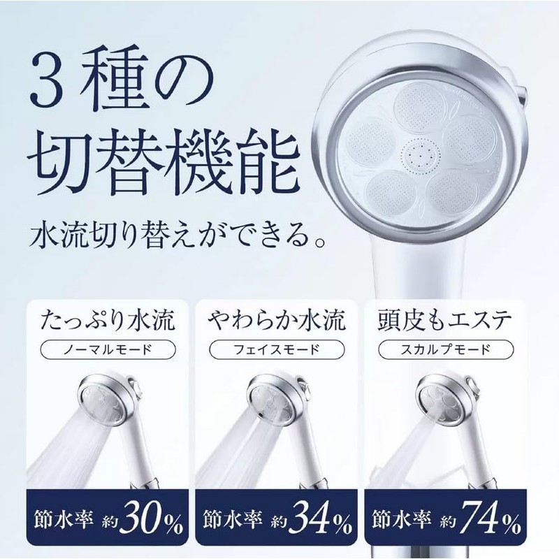 Japan Star NF2403-PC1 Nano Bubble Shower Head Nano Femirus Plus