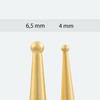 AFH Massage Stick Set of 2 | Stainless Steel Gold-Plated
