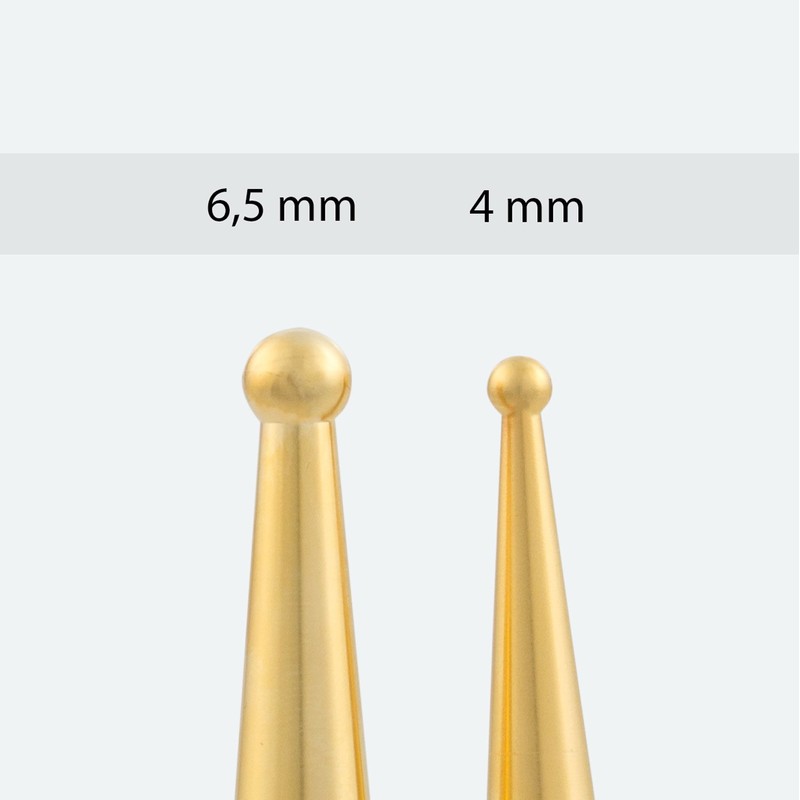 AFH Massage Stick Set of 2 | Stainless Steel Gold-Plated