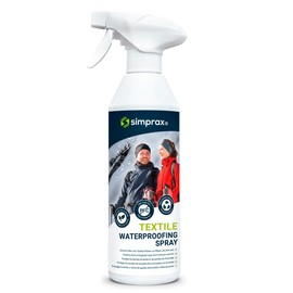 simprax® Textile Waterproof Spray Eco-Friendly & Skin-Safe | Water-Based Waterproofing for Gore-Tex, Sympatex & Softshell | Biodegradable Waterproofing Spray for Fabric Outdoor | Made in Germany