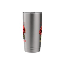 Indoor Plant Lover Houseplant Nature Lover Red Roses Stainless Steel Insulated Tumbler