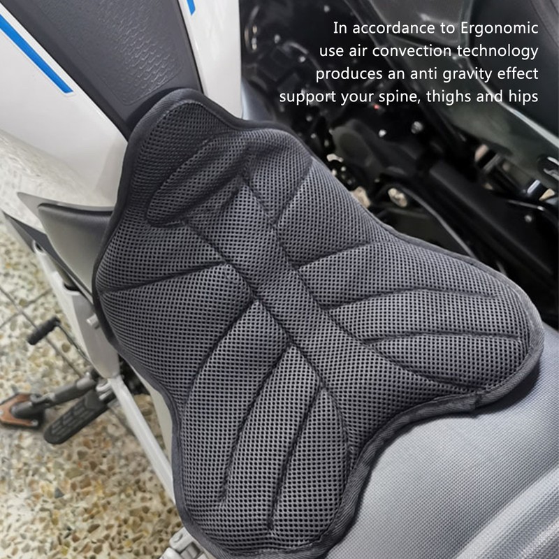 Motorcycle Seat Cushion Cover Seat 3D Mesh Breathable Non Slip