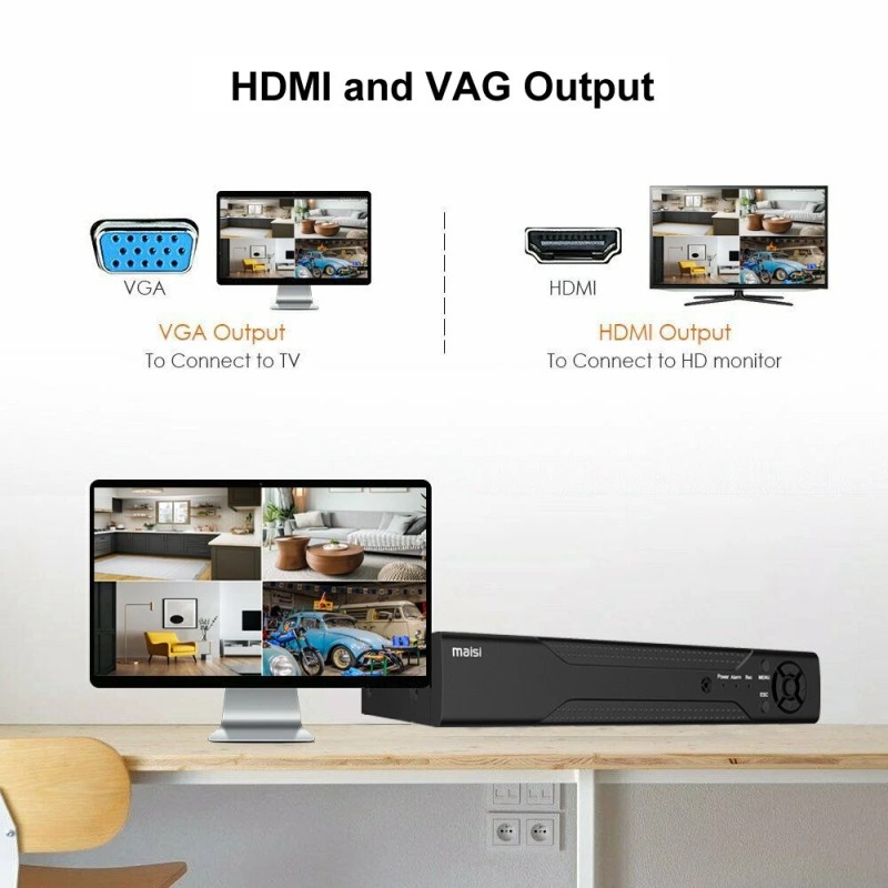 MAISI 8CH CCTV DVR Video Recorder HD 5MP HDMI for