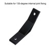 sourcing map 4pcs 135 Degree Angle Aluminium Profile Corner Bracket