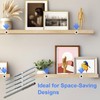 Set of 5 Invisible Wall Shelf Brackets Diameter 10 x