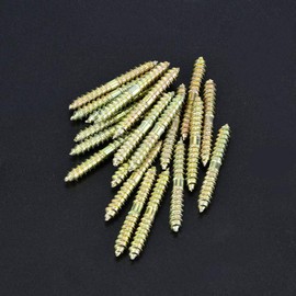 20PCS 5 * 40mm Double Sided Screw Woodworking Connecting Bolts for Furniture