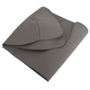waltyotur 2 Pcs Gray Front Door Panels Armrest Leather Cover