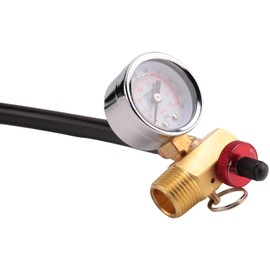 Byttlerom Air Tank Valve Kit with Gauge,Come with 2 Inch Pressure Gauge 1/8 Inch NPT,4 Ft Air Hose 1/4 Inch Knob Air Tank Manifold